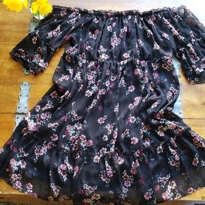 Torrid off-shoulder peasant dress